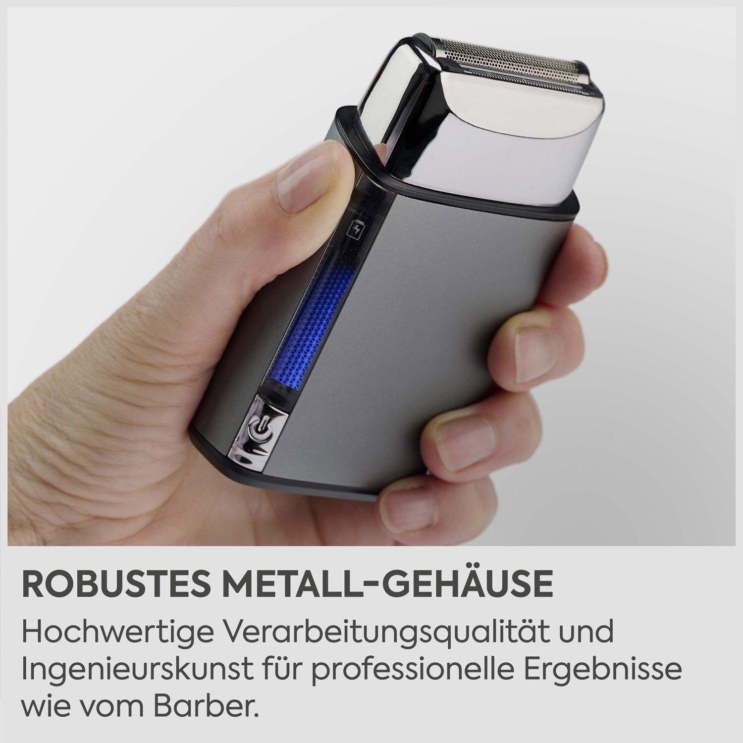 Super-X Metal Folienrasierer (chrom)